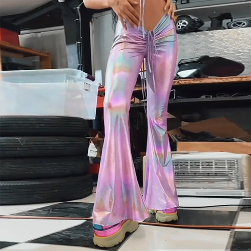 Holographic Rave Festival Pants